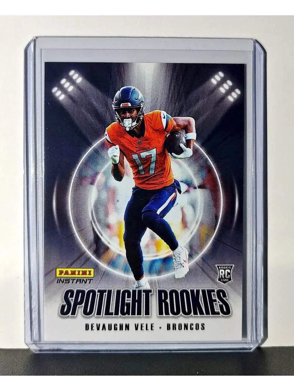 Devaughn Vele Rookie 2024 Panini Spotlight Rookies NFL #22 Card Broncos 1 of 142